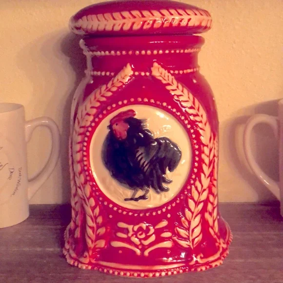 Blue Sky Ceramics Heather Goldminc 2012 Handsome Red Rooster Cookie Jar - Picture 1 of 6
